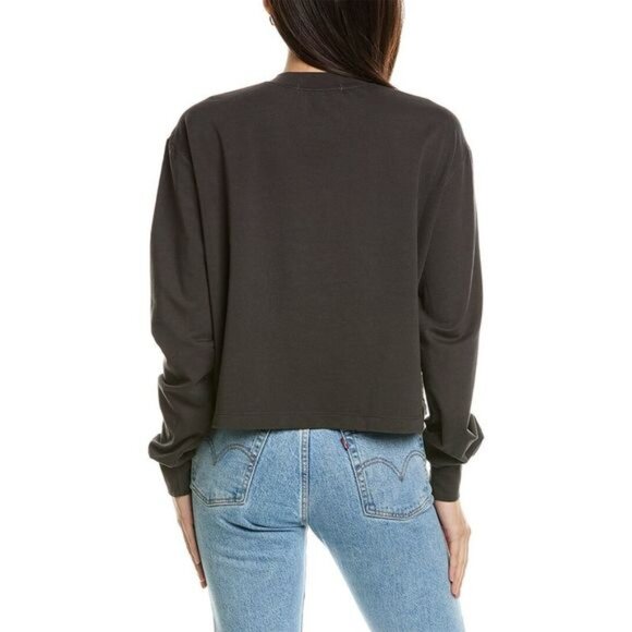 Project Social T Happy Hour Boxy Crew Sweatshirt Size Small - Picture 2 of 4